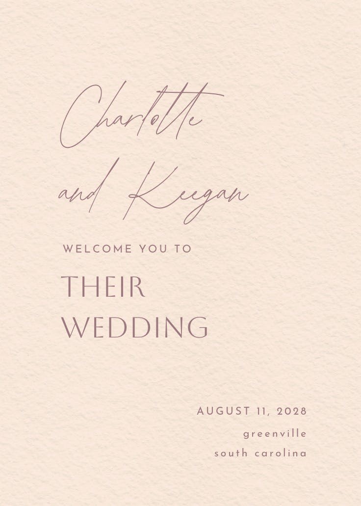 Boho minimal - wedding poster