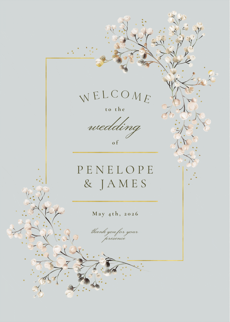 Breathless - wedding poster