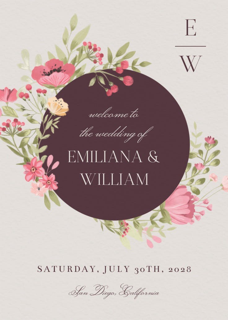 Circle of blooms - póster de evento