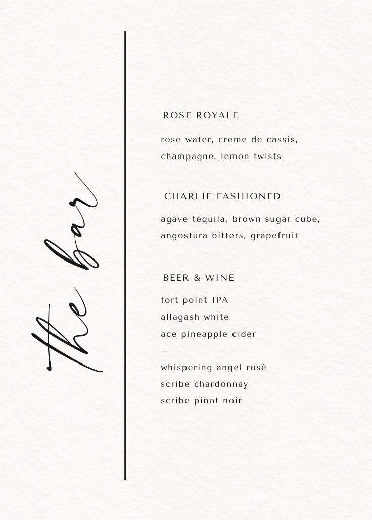 Elegantly ours - wedding poster