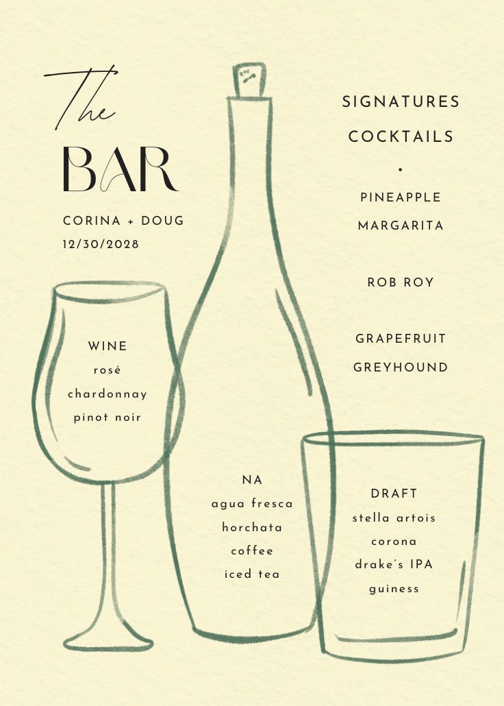 Glass menagerie - wedding poster