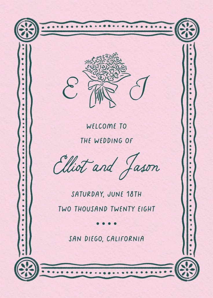 Handcrafted matrimony - wedding poster