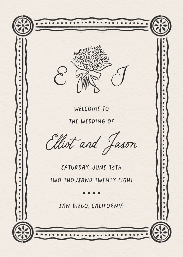 Handcrafted matrimony - wedding poster