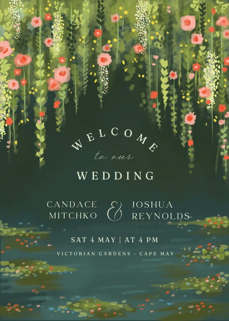 Impressionist romance - wedding poster