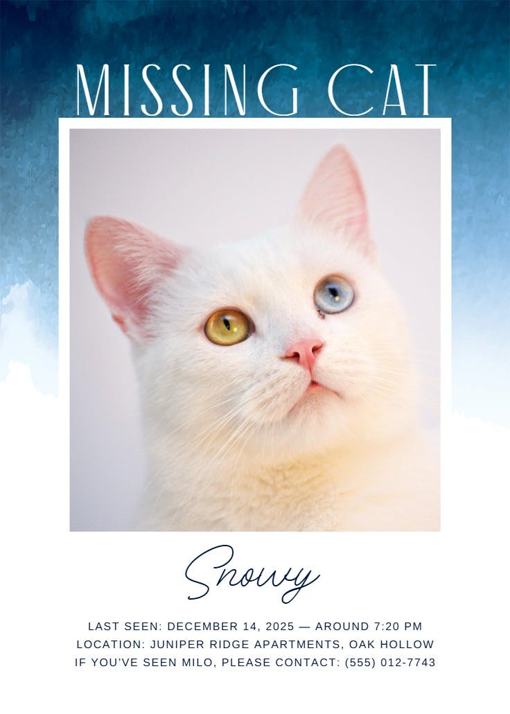 Watercolor - missing poster