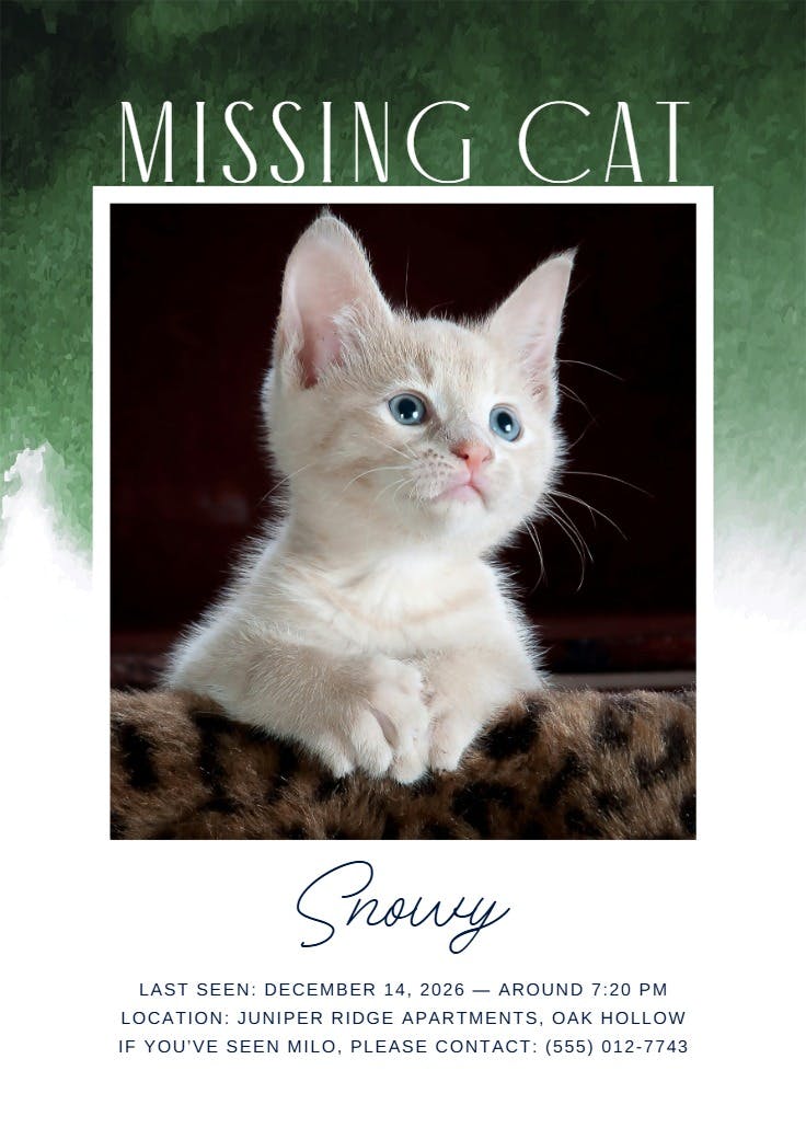 Watercolor - missing poster