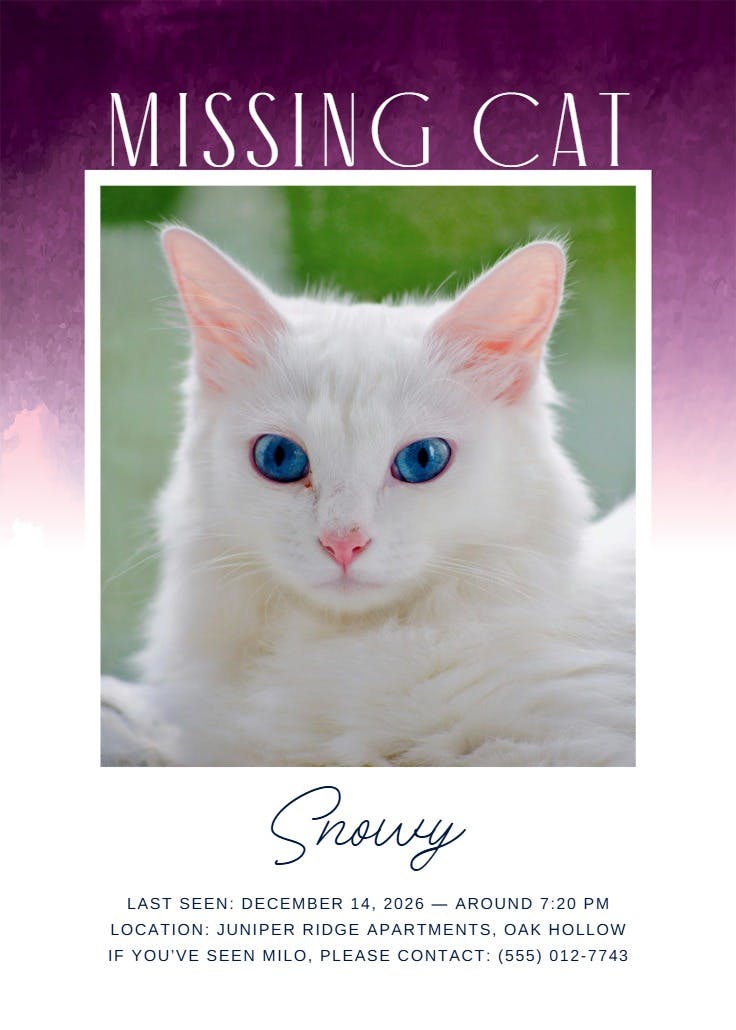 Watercolor - missing poster