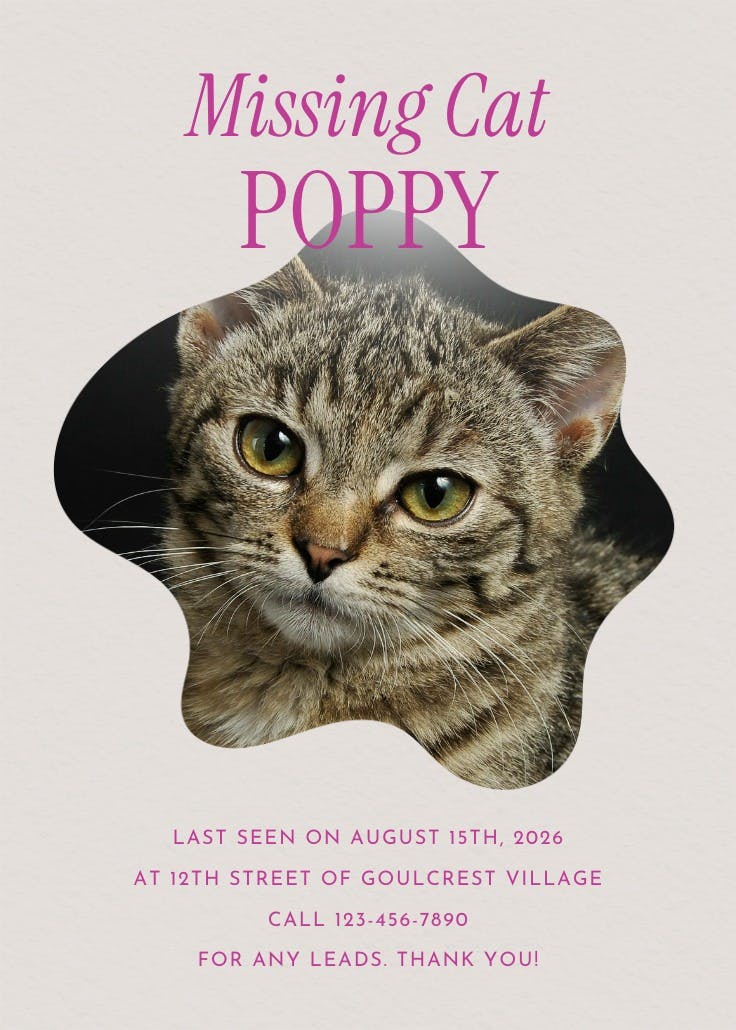 You should return - missing poster