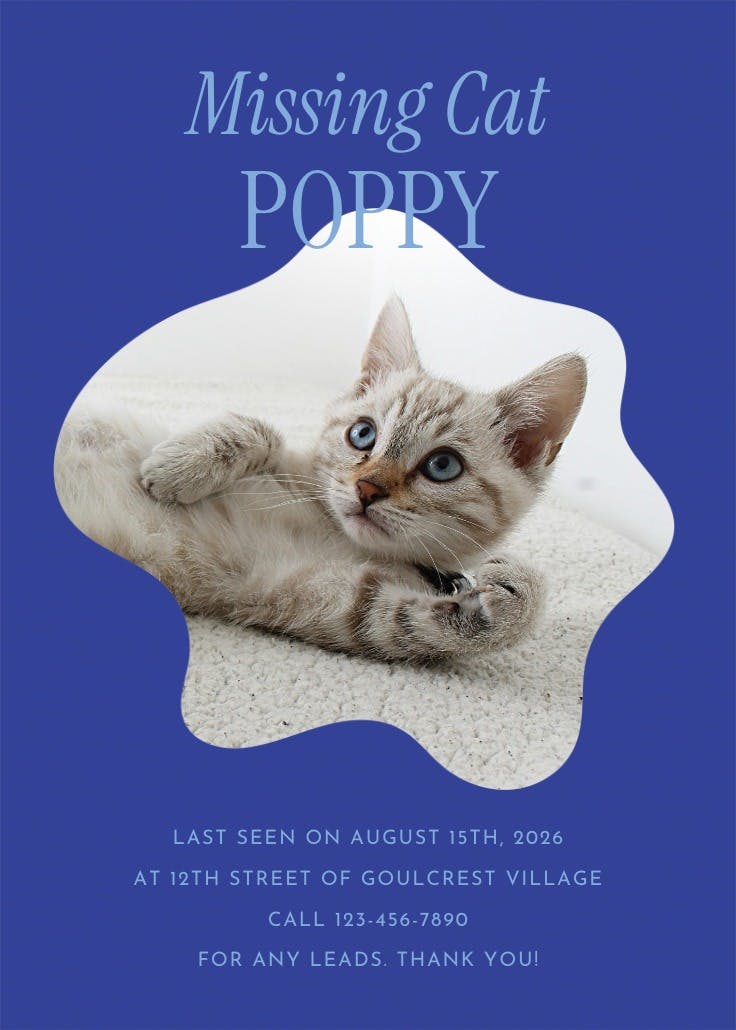 You should return - missing poster