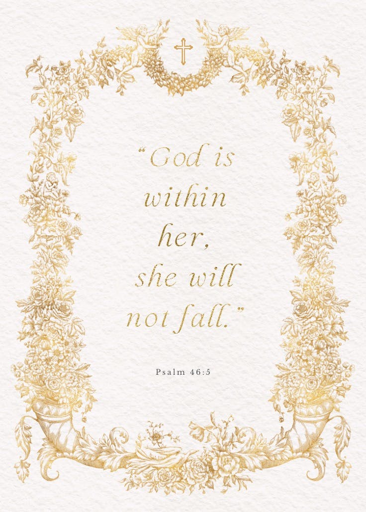 Baroque blooms - slogan poster