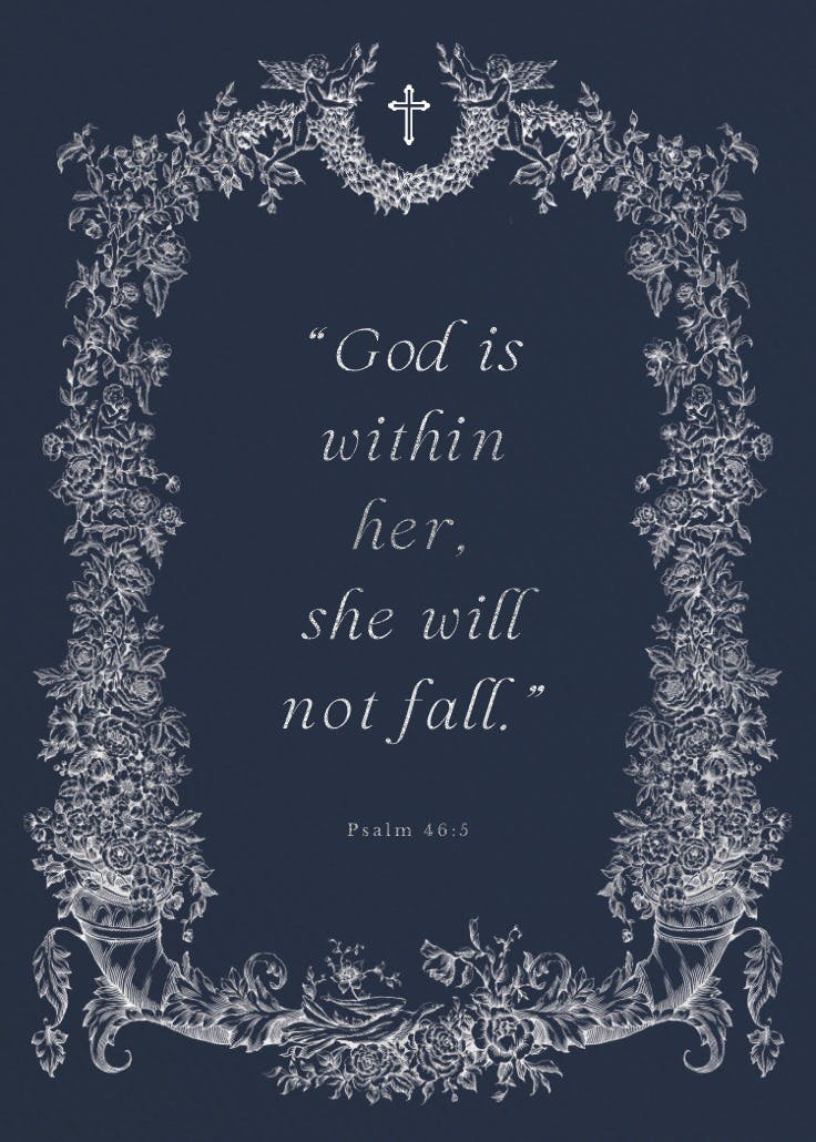 Baroque blooms - slogan poster