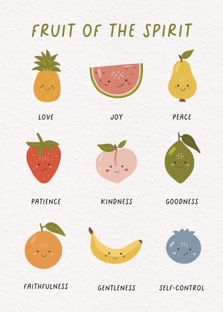 Fruit of the spirit - slogan poster