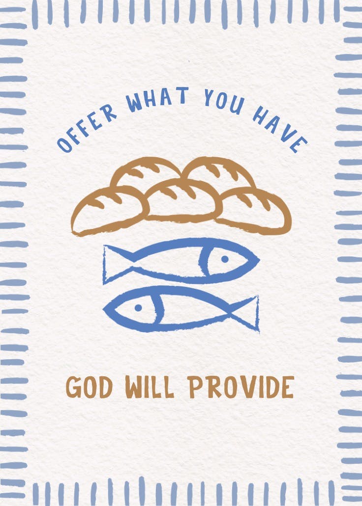 He will always provide - slogan poster