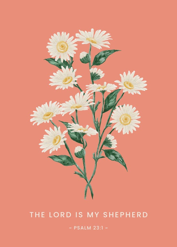 Lovely daisies - slogan poster