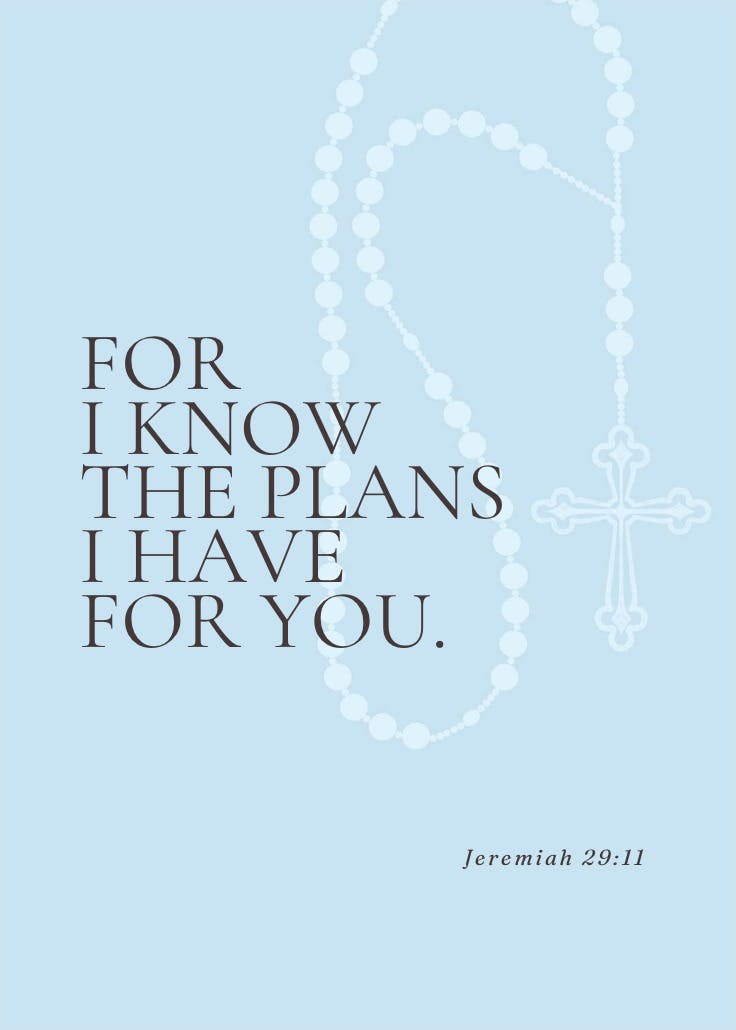 Rosary beads - slogan poster