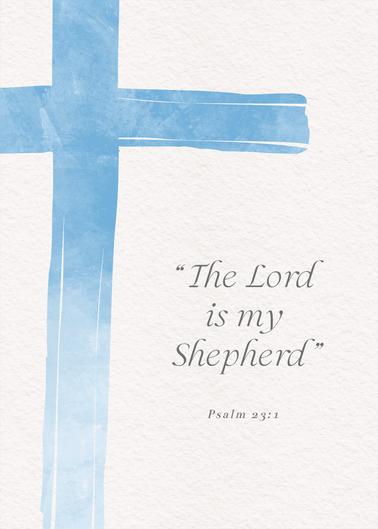 Watercolor cross - slogan poster