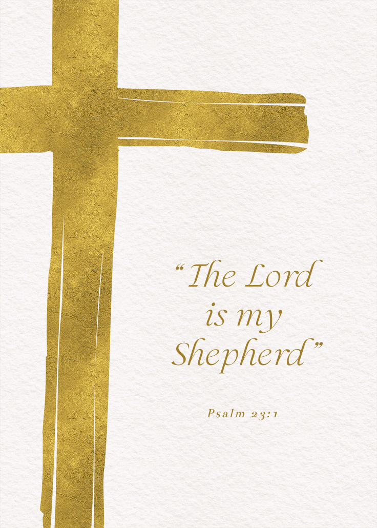 Watercolor cross - slogan poster