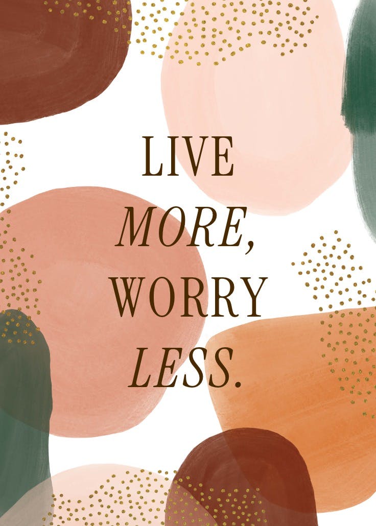 Boho circle shapes  - slogan poster