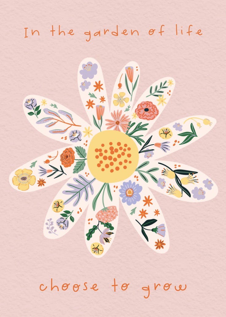 Choose to grow - slogan poster