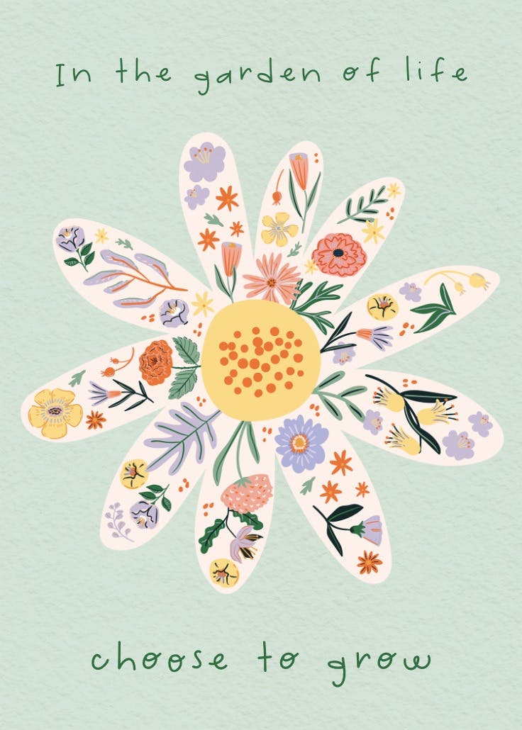 Choose to grow - motivational poster