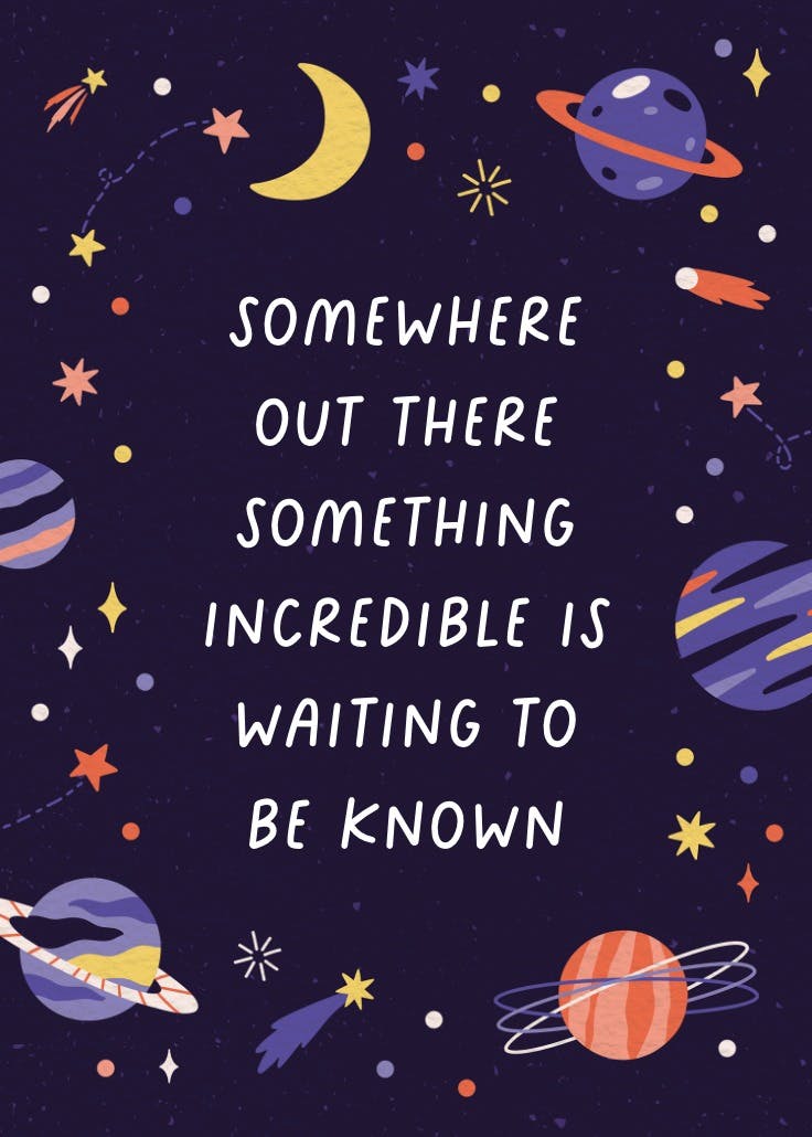 Cosmic - póster de eslogan