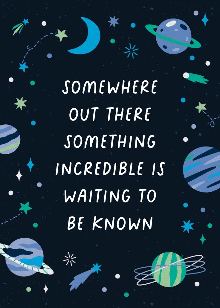 Cosmic - póster de eslogan