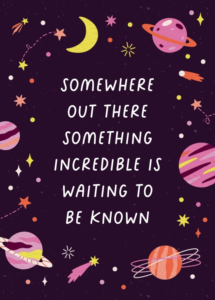 Cosmic - póster de eslogan