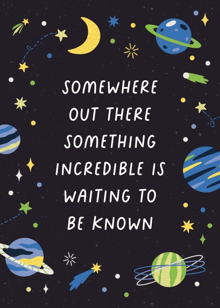 Cosmic - póster de eslogan