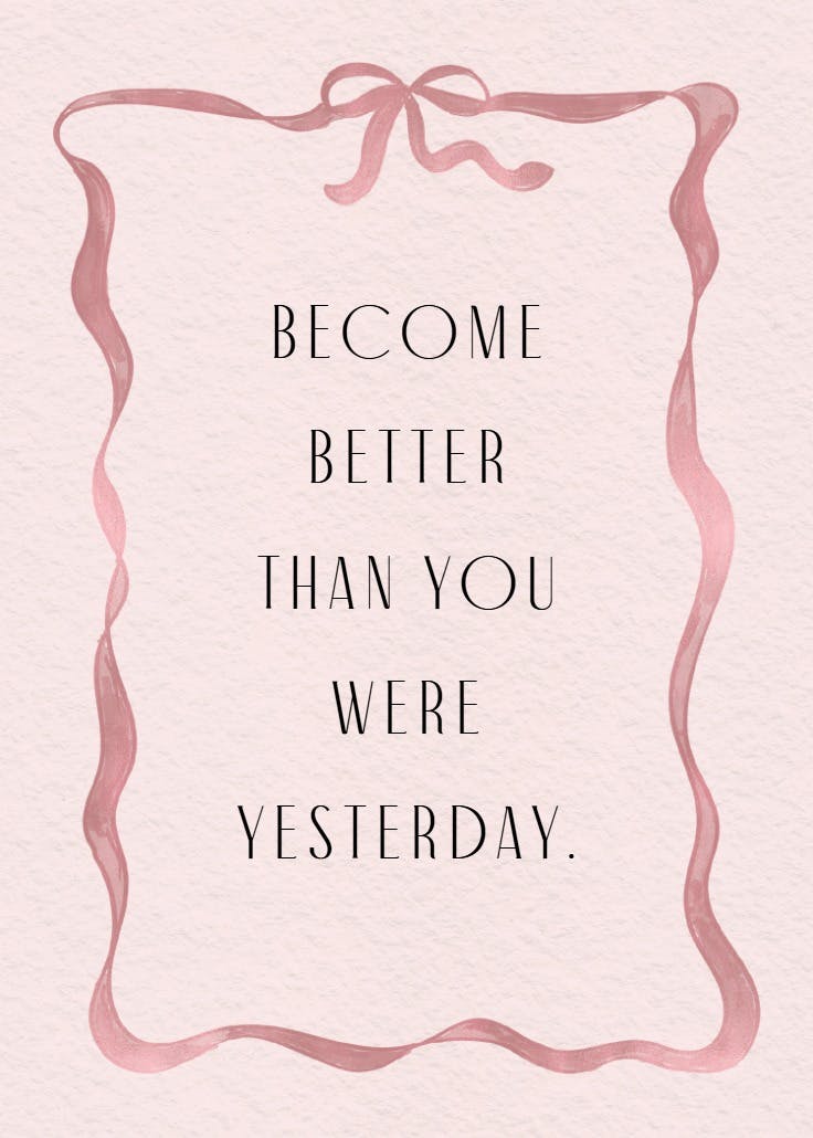 Delicate ribbon - slogan poster