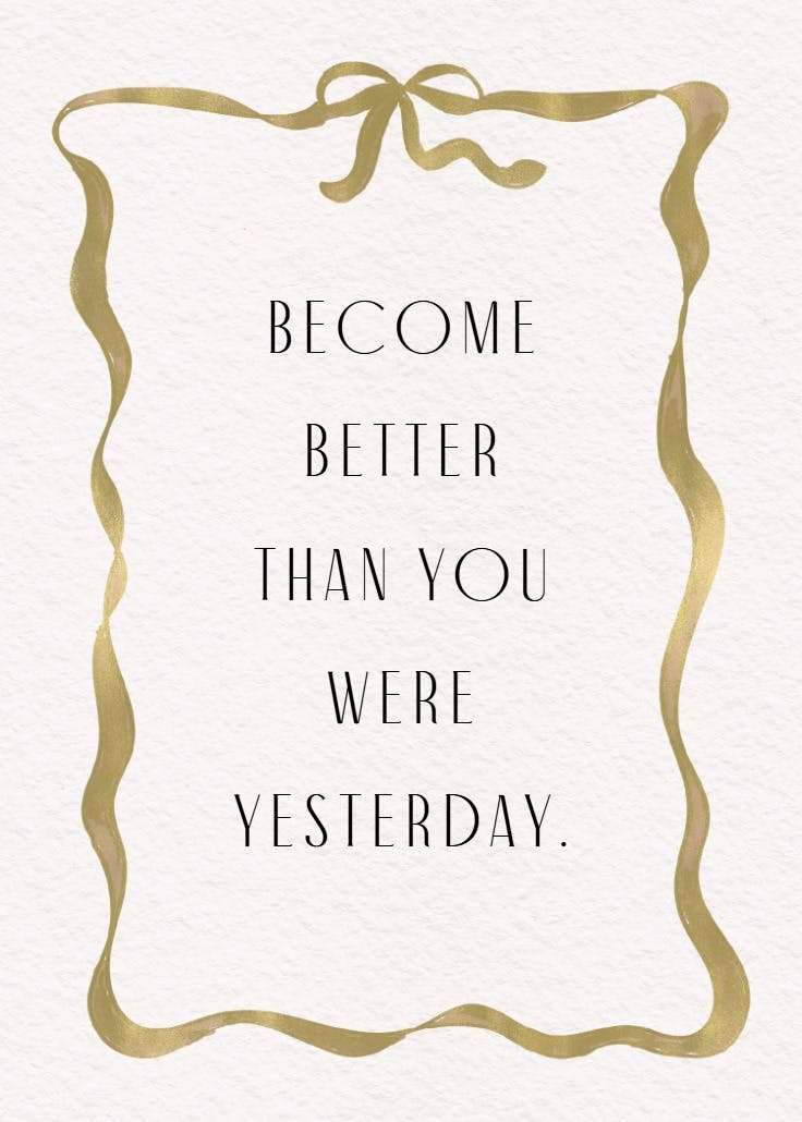 Delicate ribbon - slogan poster