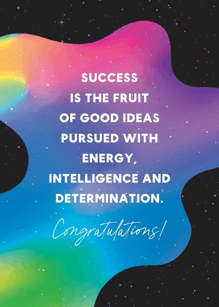 Out of this world - tarjeta de felicitación