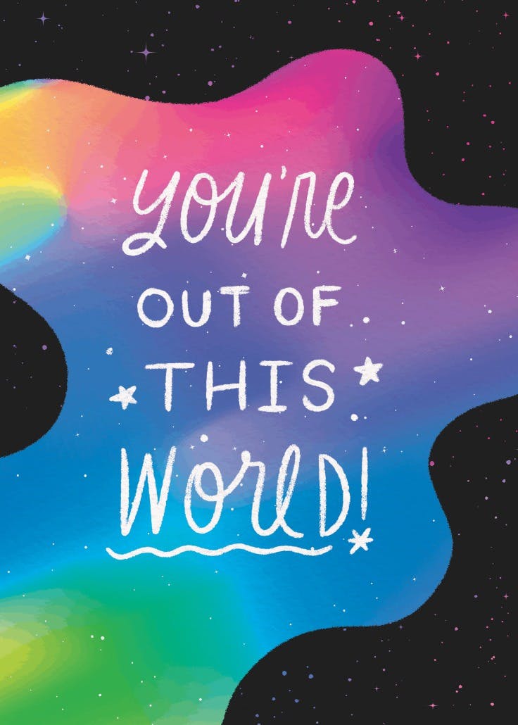 Out of this world - póster de eslogan