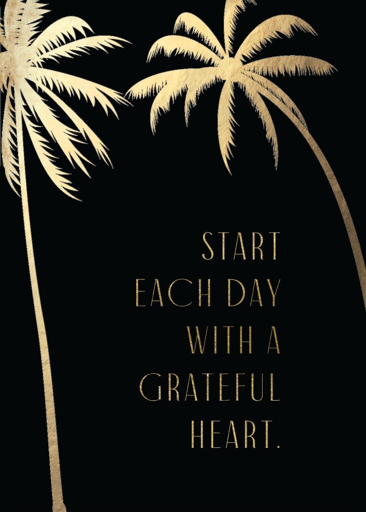 Palm trees - slogan poster