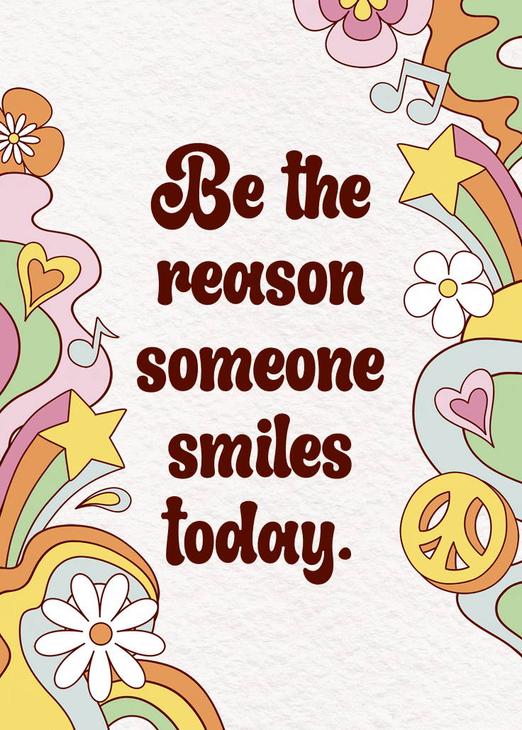 Rainbow disco - slogan poster