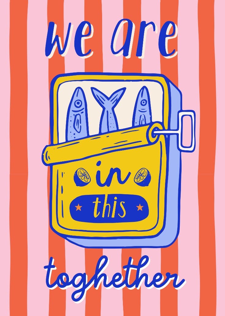 Sardine - póster de eslogan