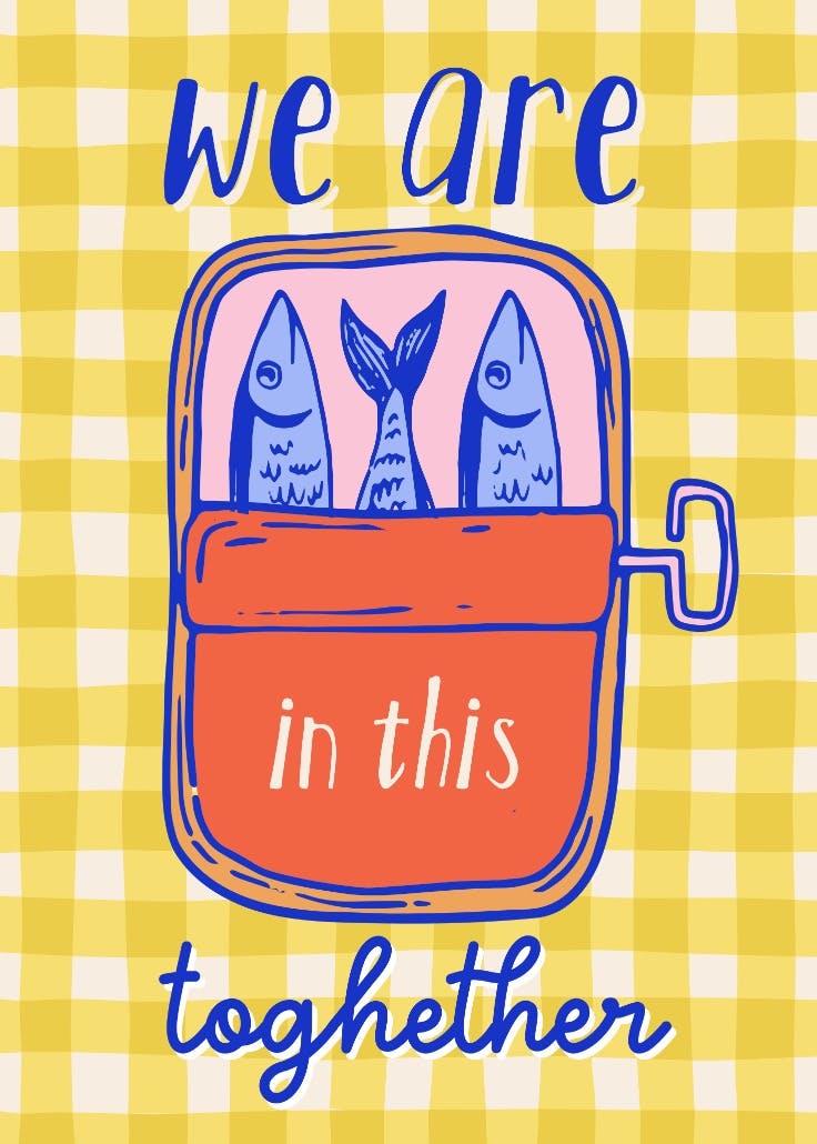 Sardine - póster de eslogan