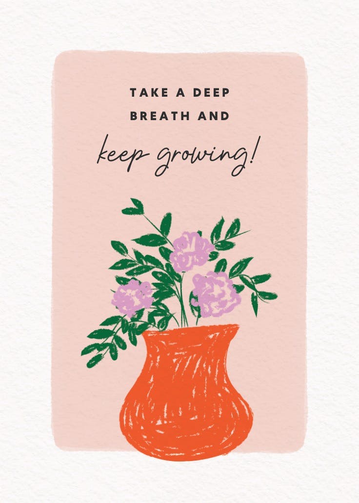 Vibrant vases - slogan poster