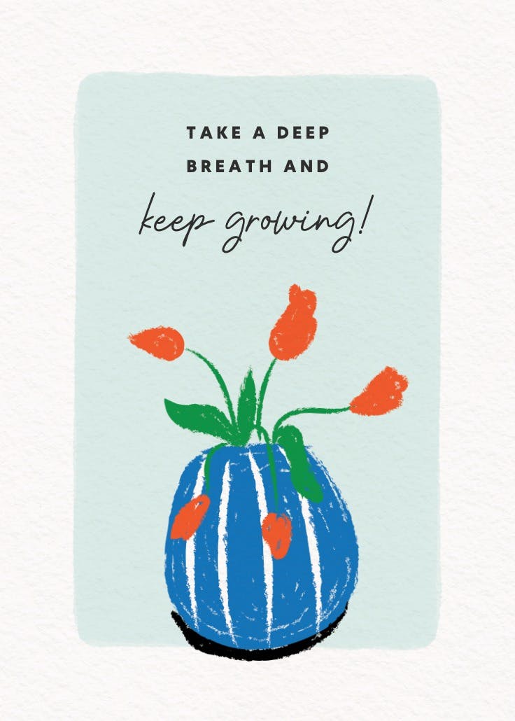 Vibrant vases - slogan poster