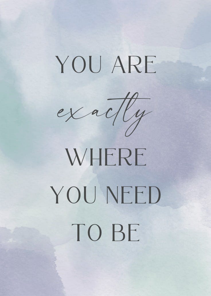 Warm watercolor - motivational poster