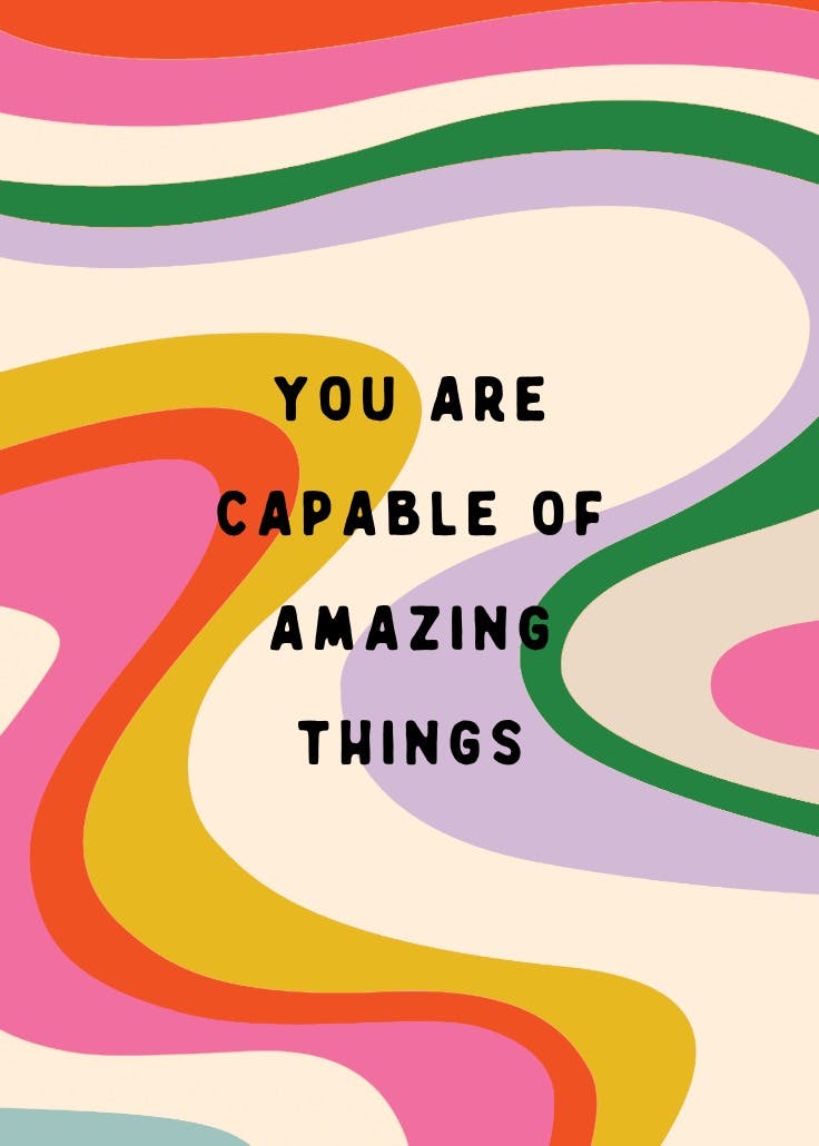You are amazing - póster de eslogan