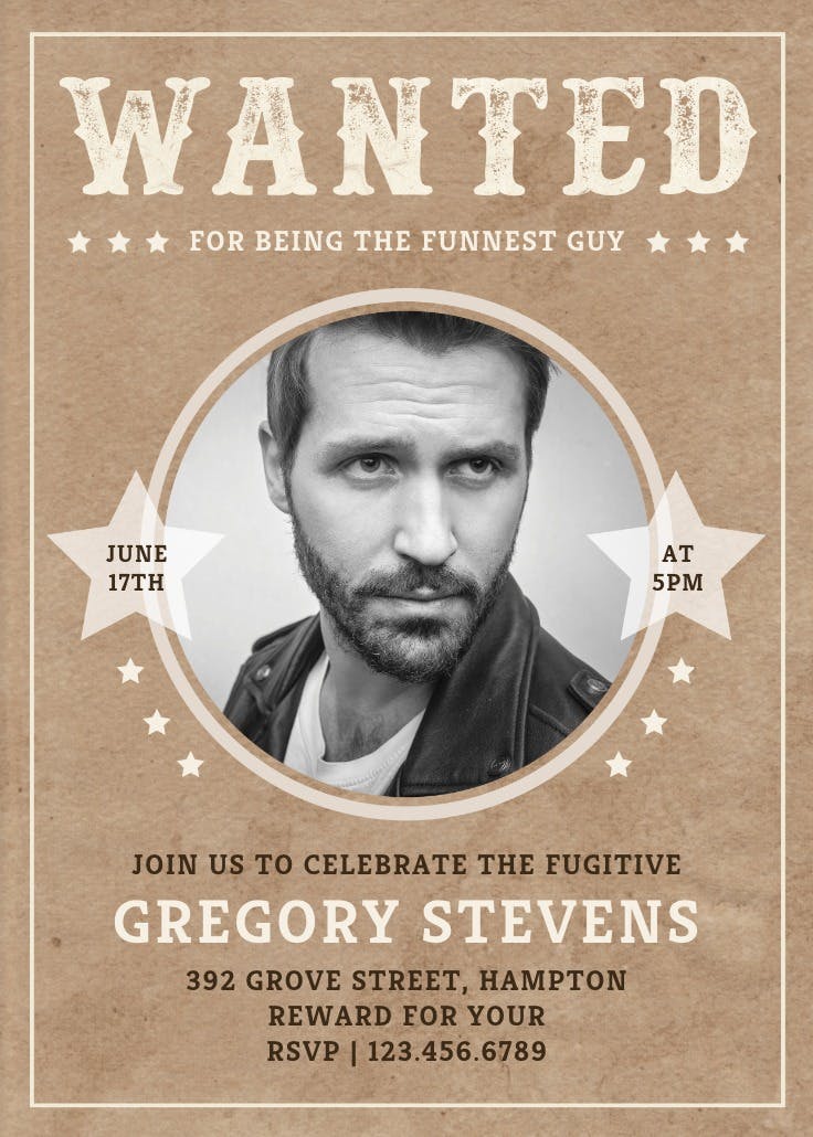 Wanted dead or celebrated - wanted poster