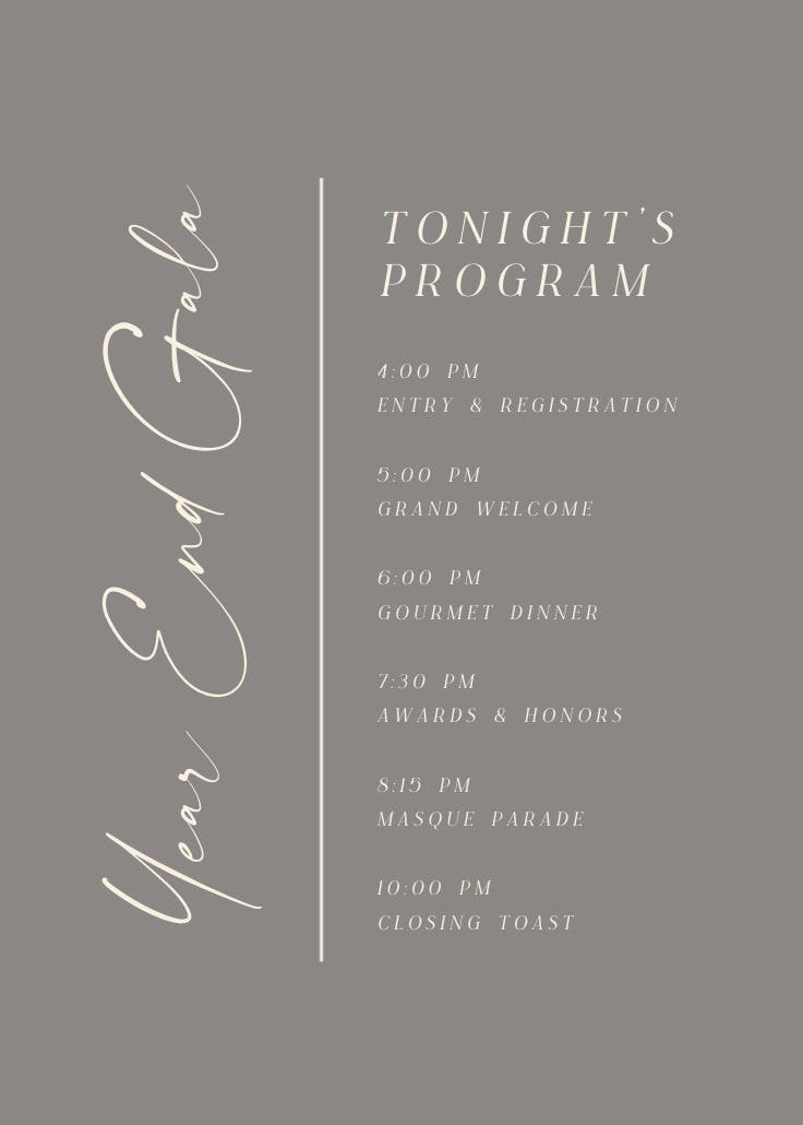 Charming union – programma