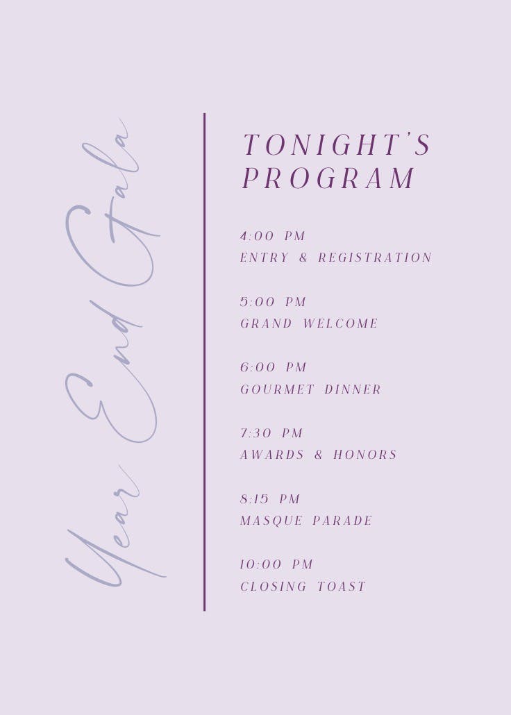 Charming union – programma