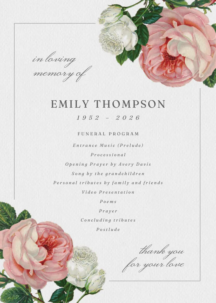 Programa de classic roses