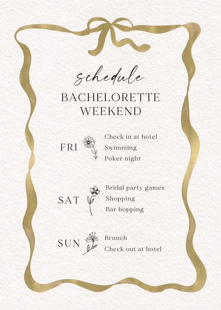 Delicate ribbon - programma