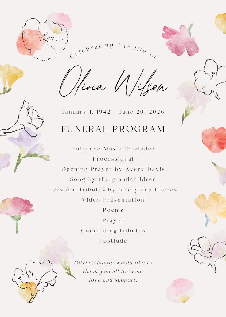 Programa de floral stamps