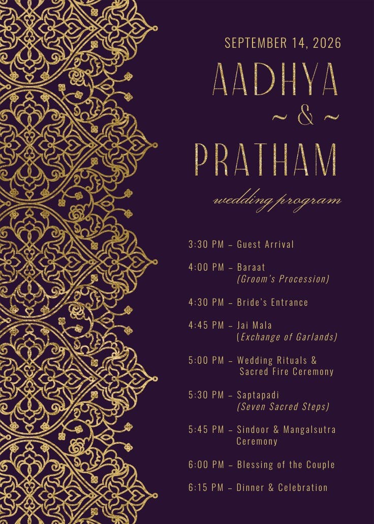 Golden intricacy - สูจิบัตร