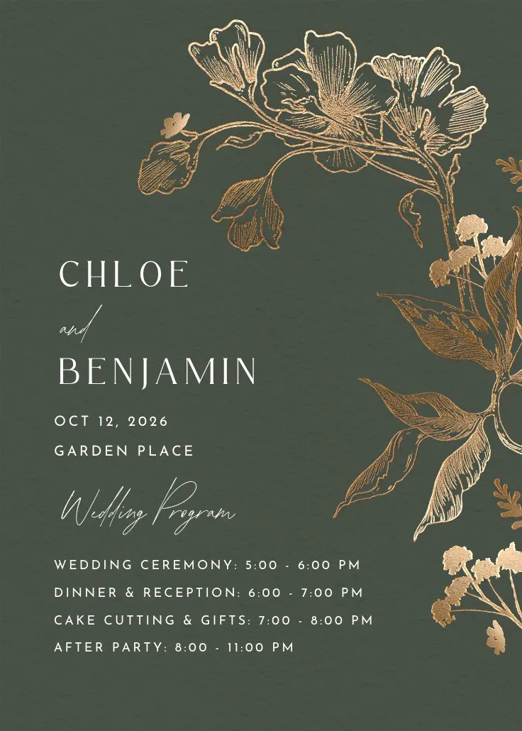 Golden orchid - สูจิบัตร