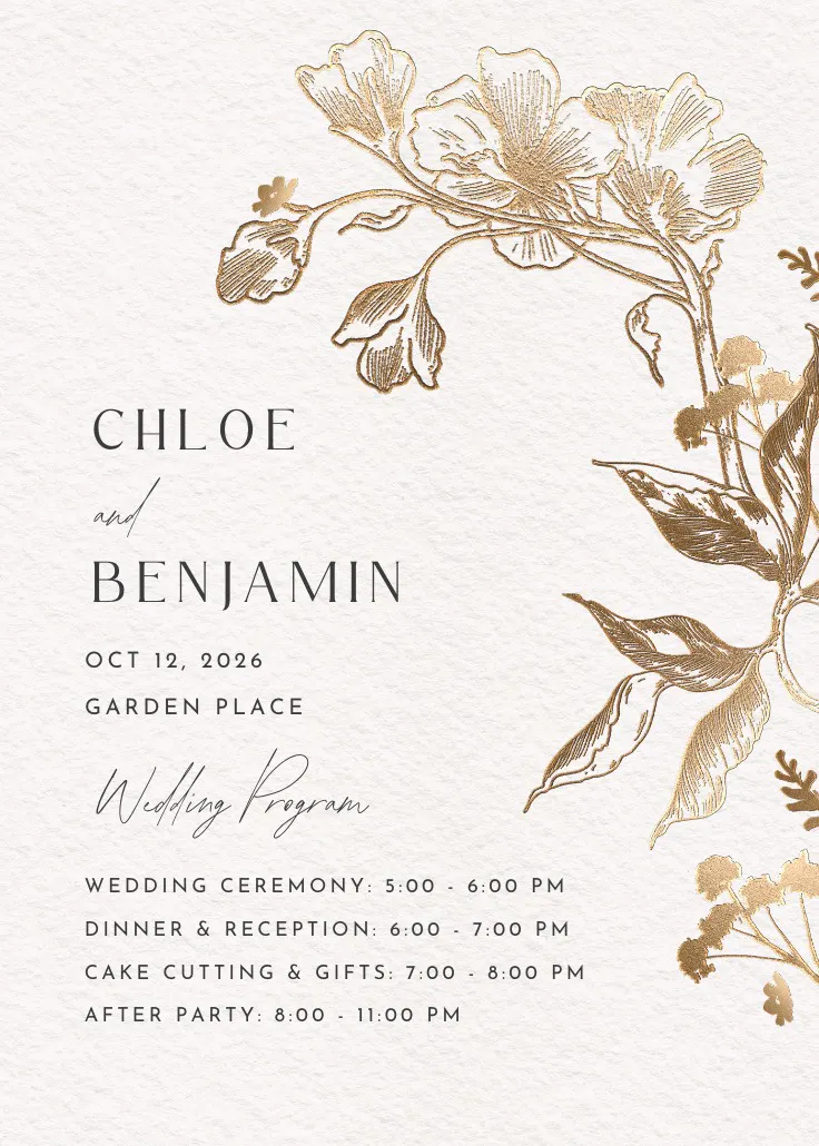 Golden orchid – programa