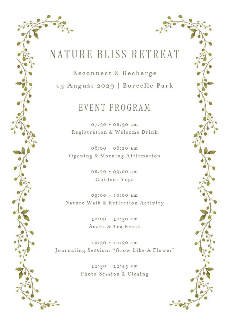 Programa de green leaf border